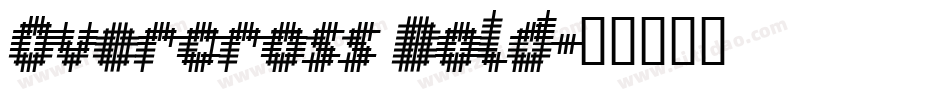 Overcross Bold字体转换